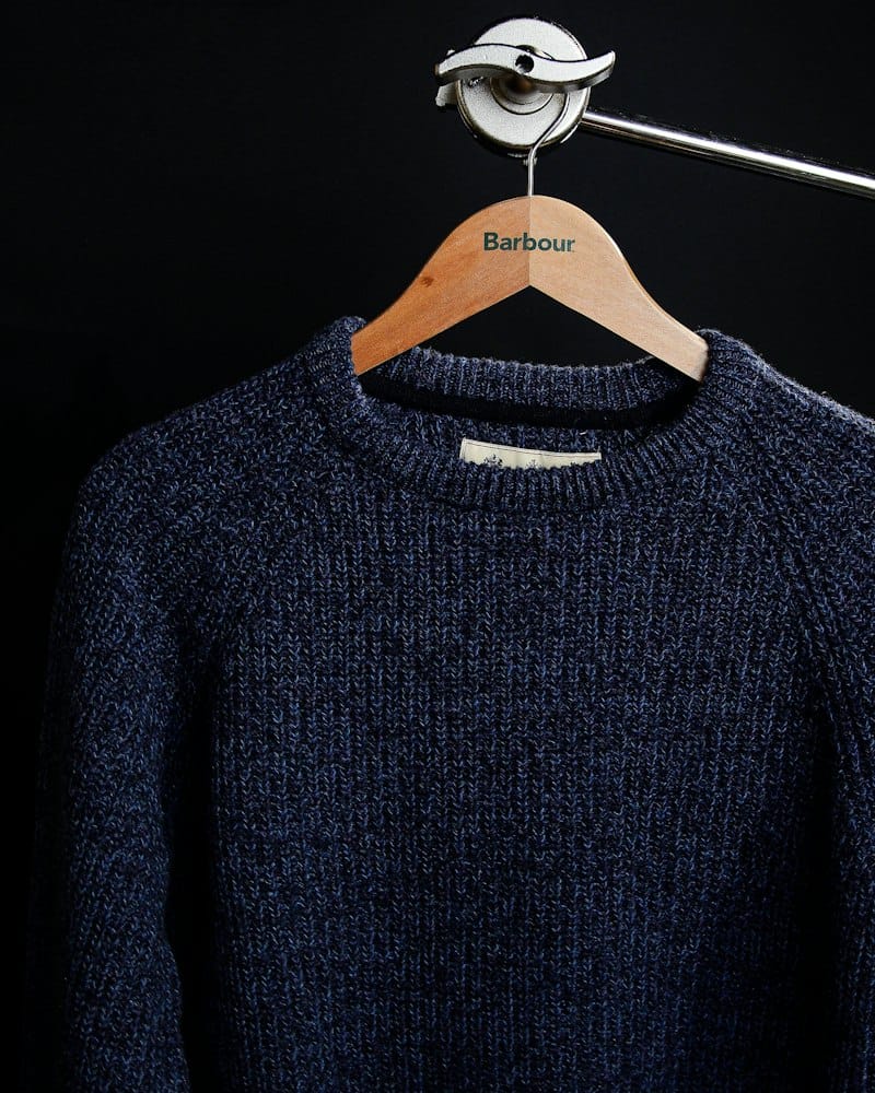 Pull en mérinos marine
