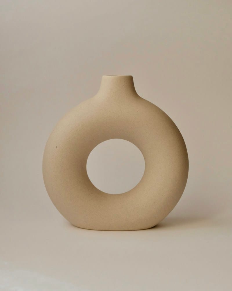 Vase anneau en céramique